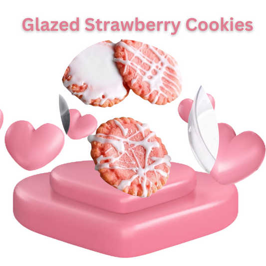 Strawberry Glaze Cookies